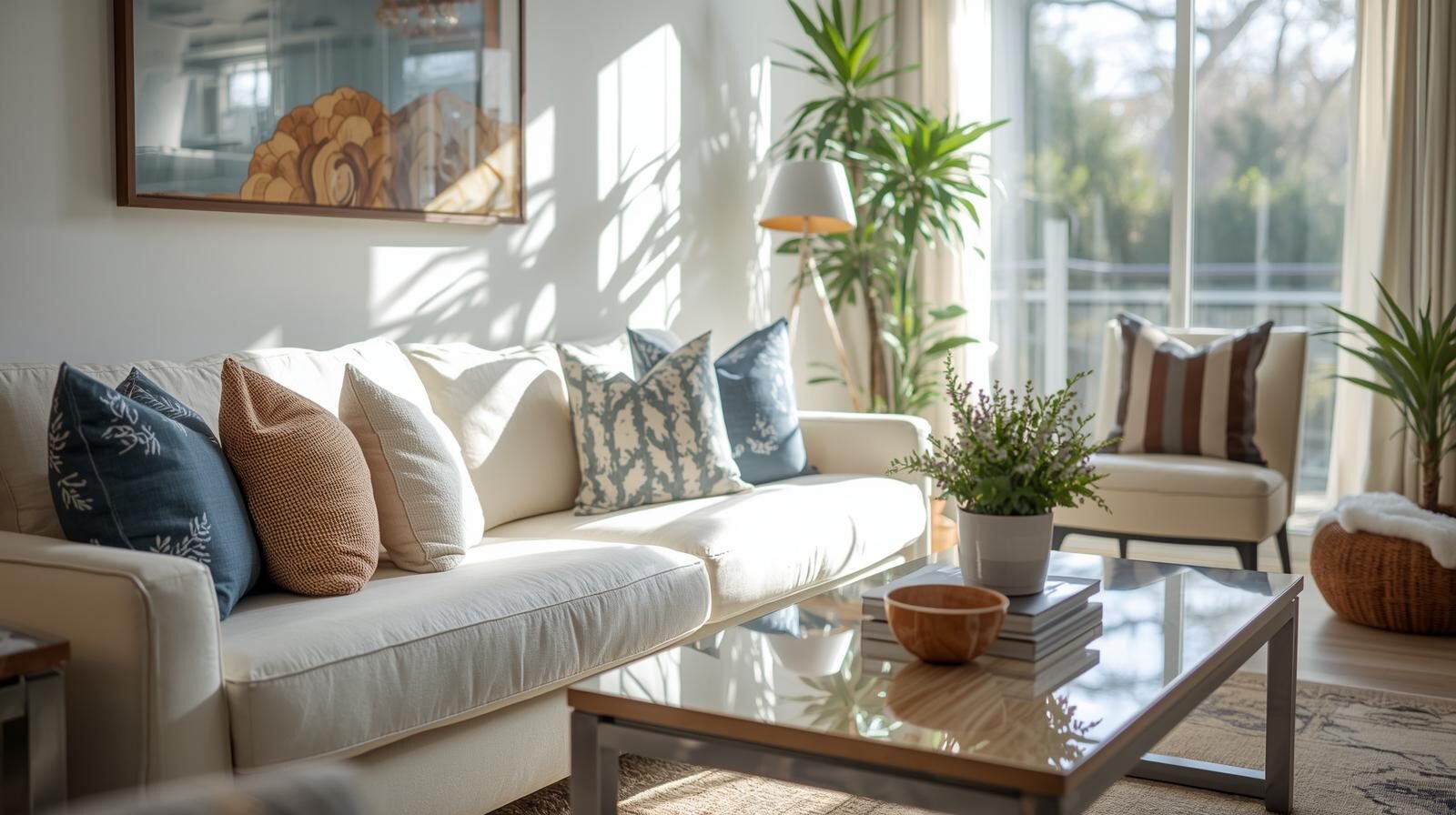 Bright, freshly cleaned Toronto living room